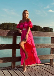 S.Moriss sukienka Marabella xs na s Fuksja