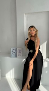 CZARNA maxi sukienka Izabell Indygo